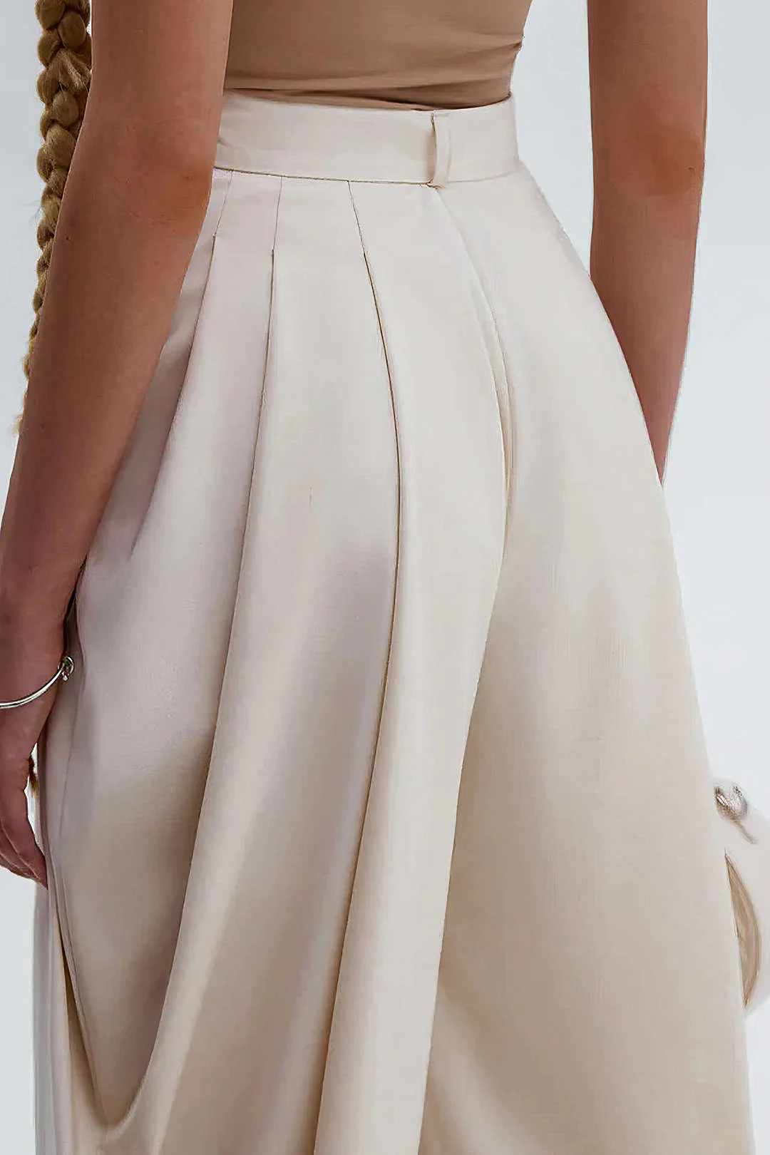 Ruched Solid Trousers - Image 13