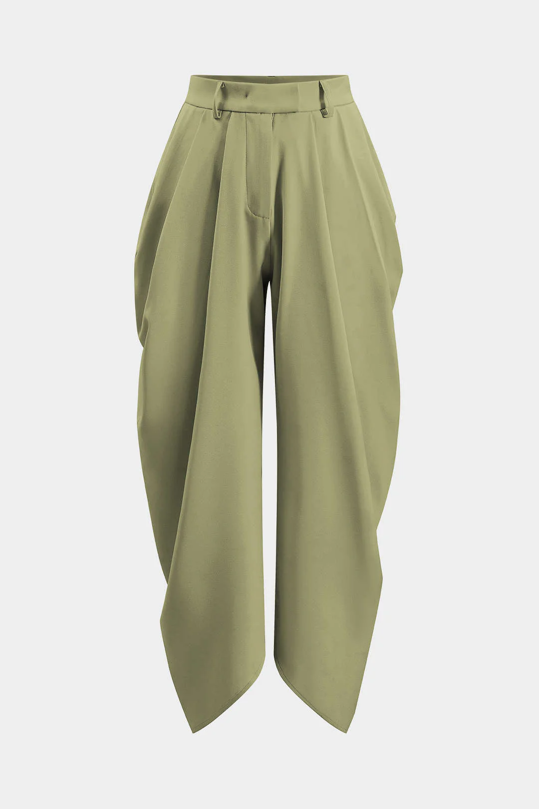 Ruched Solid Trousers - Image 17