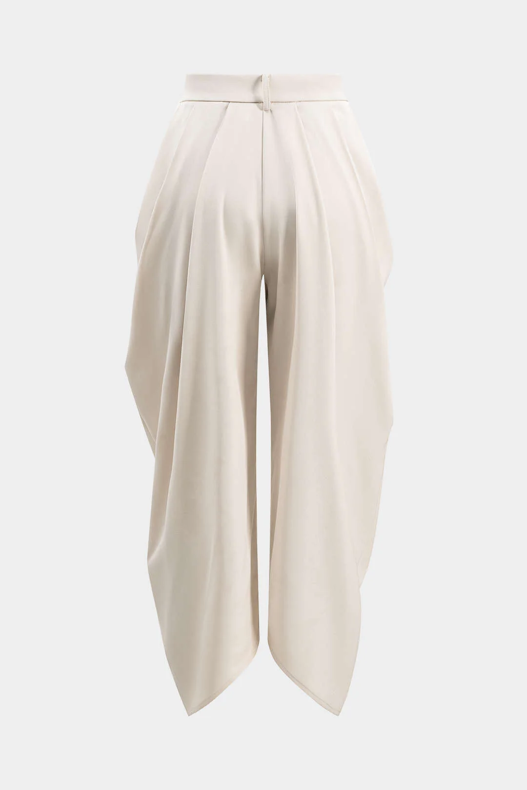 Ruched Solid Trousers - Image 3