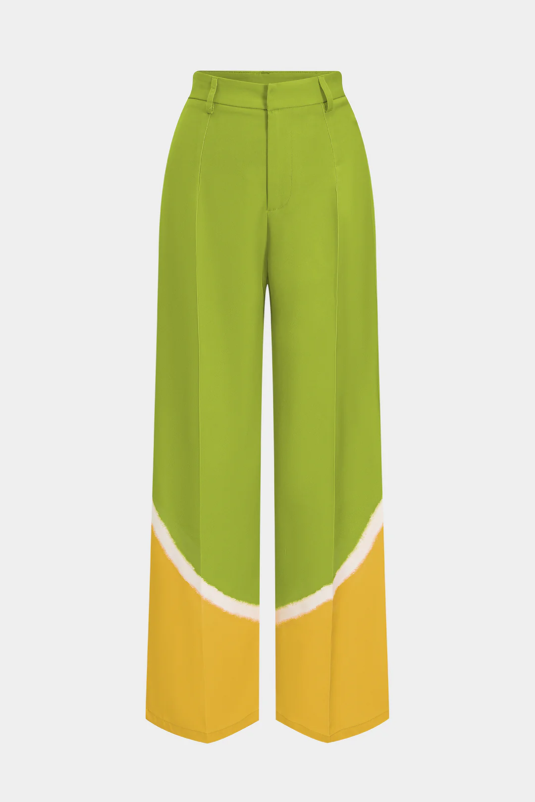 Contrast Wide Leg Trousers - Image 10
