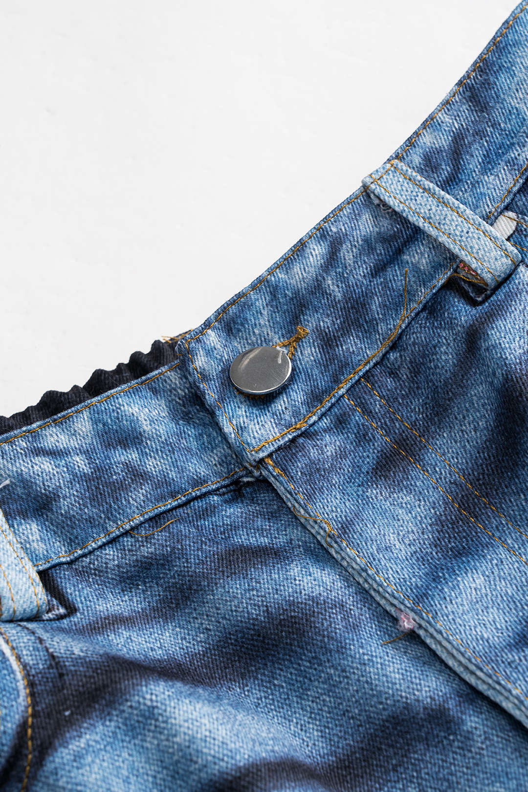 Abstract Print Button Pocket Trousers - Image 12