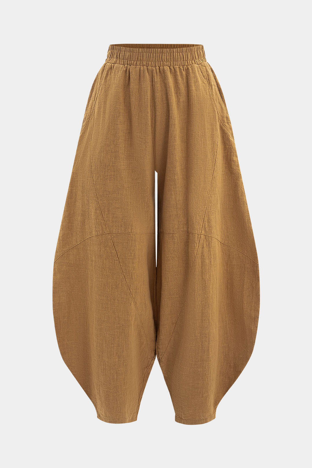 Ruched Pocket Wide Leg Barrel Trousers - Image 11