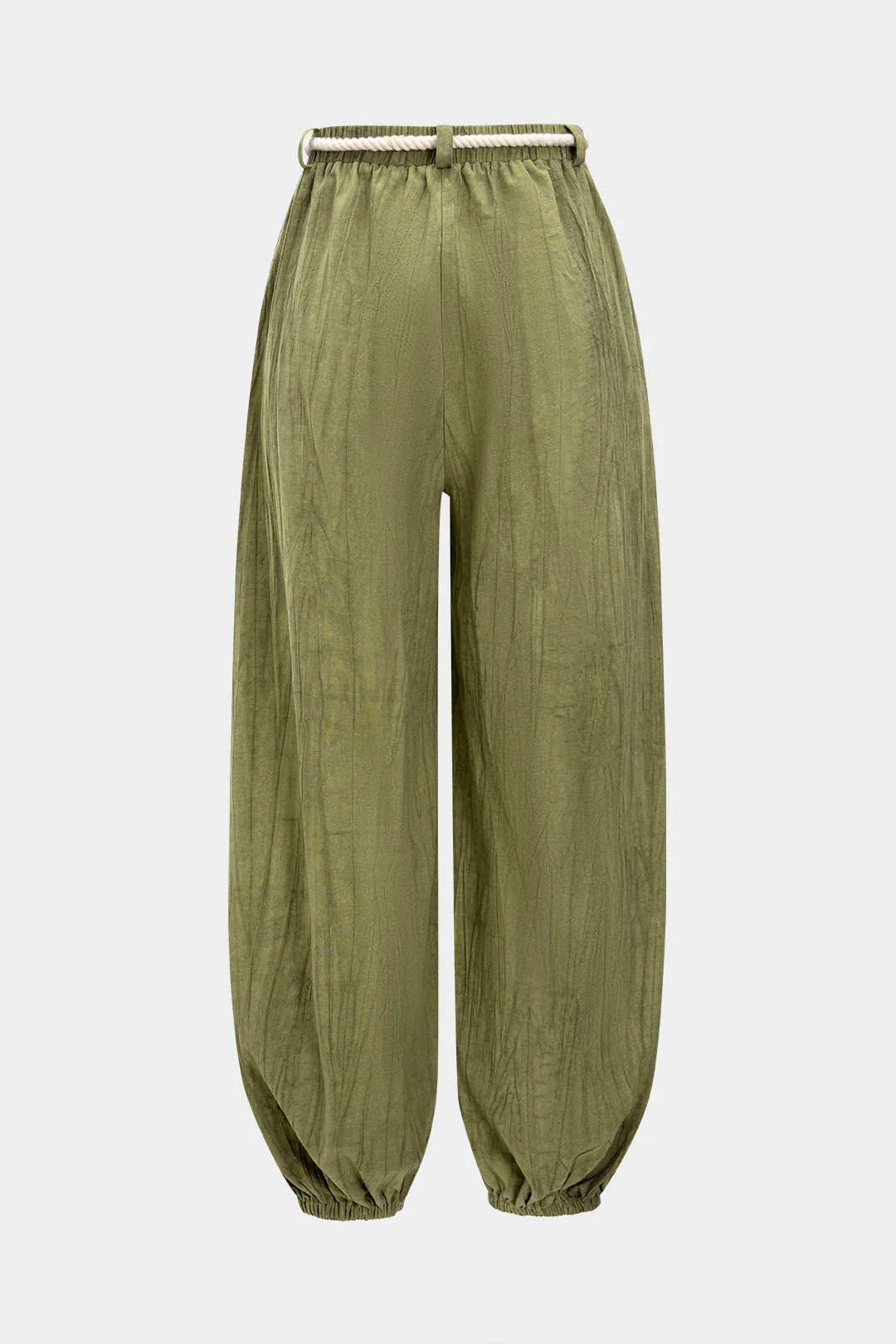 High Waist Drawstring Trousers - Image 11