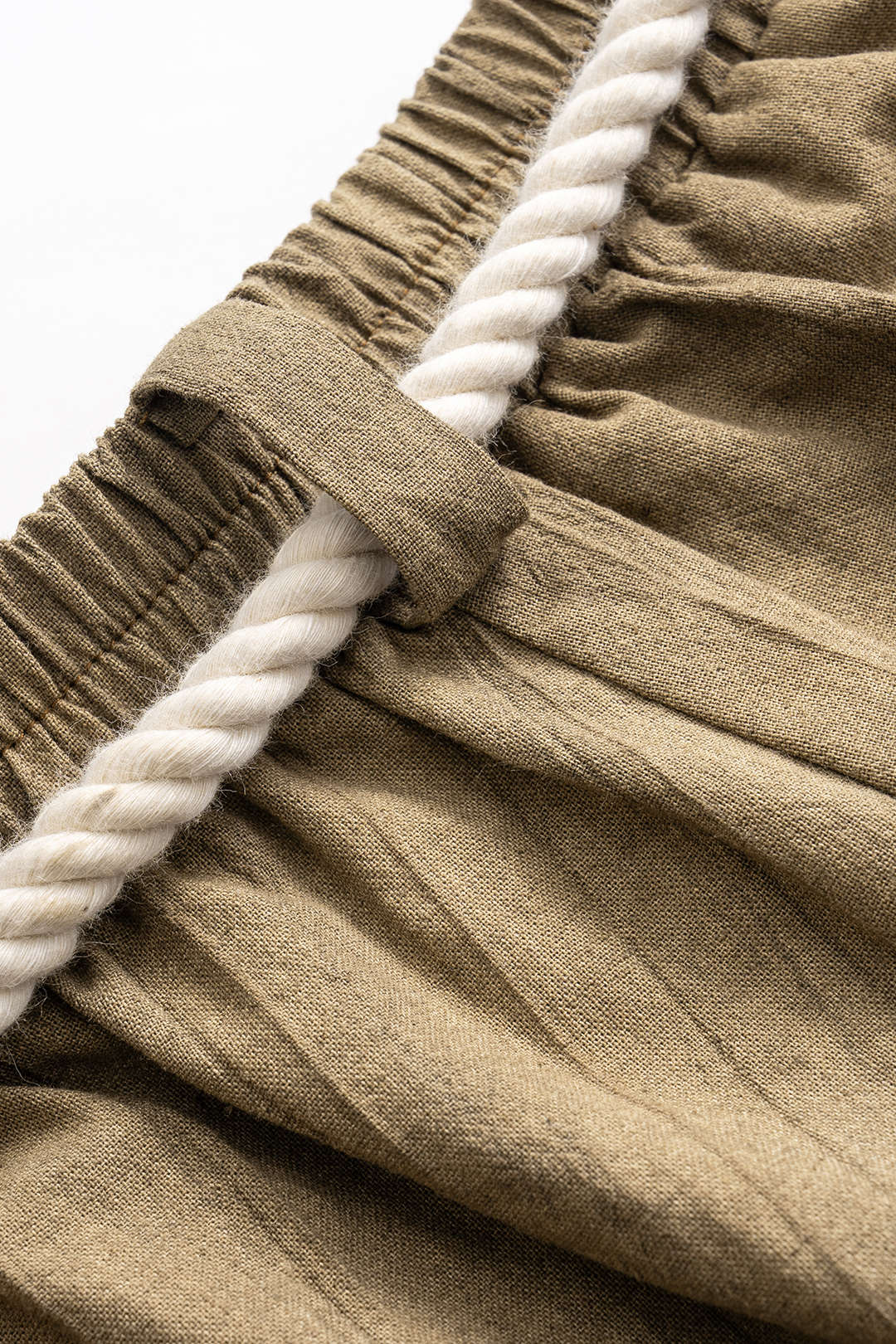 High Waist Drawstring Trousers - Image 3