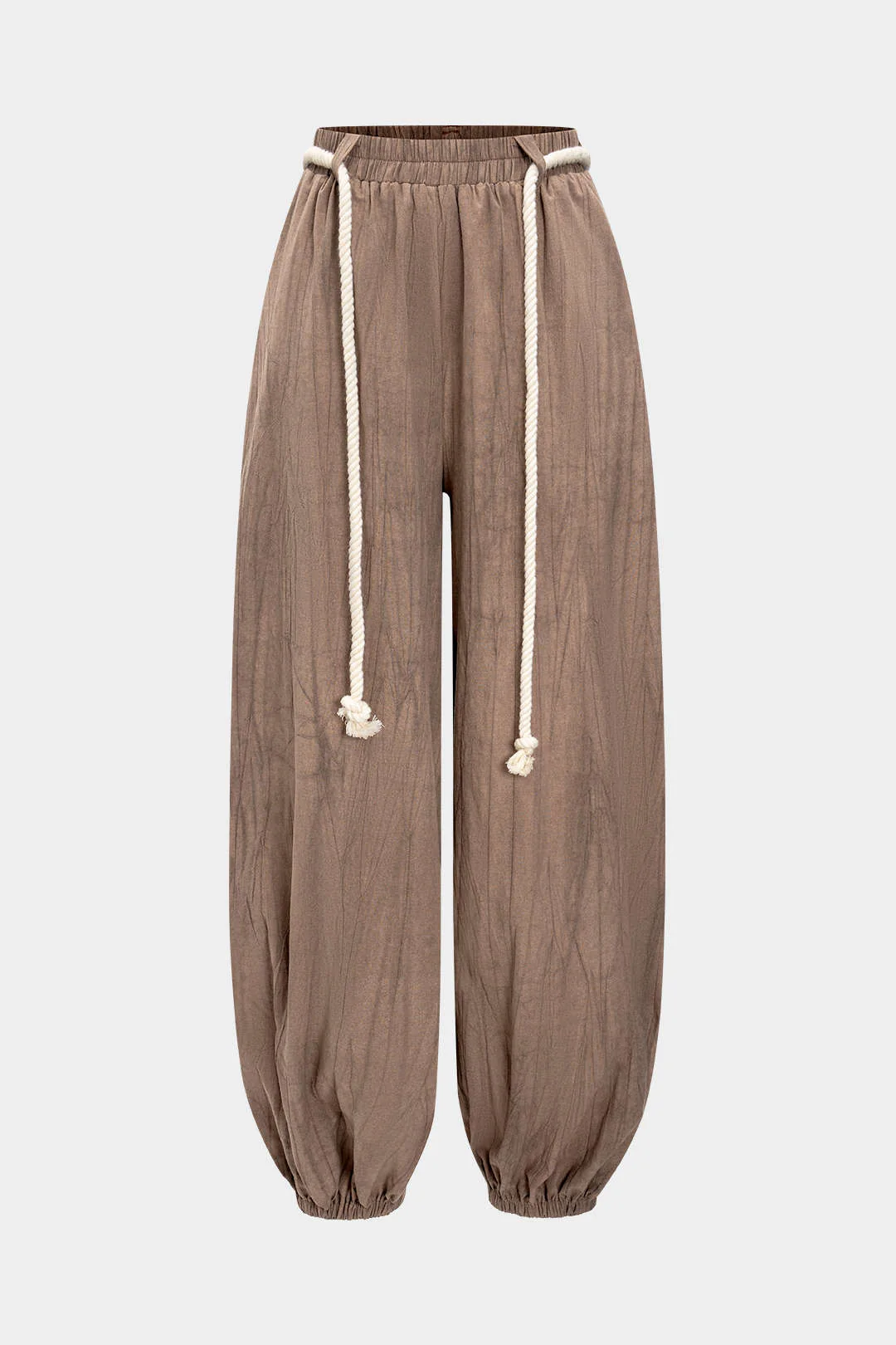 High Waist Drawstring Trousers - Image 8