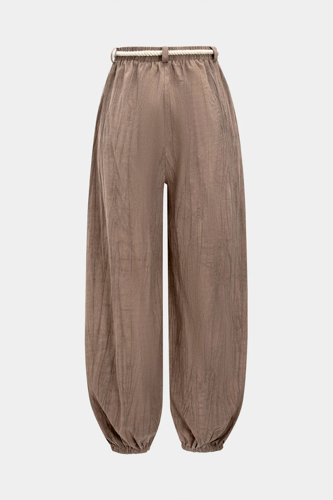 High Waist Drawstring Trousers - Image 9