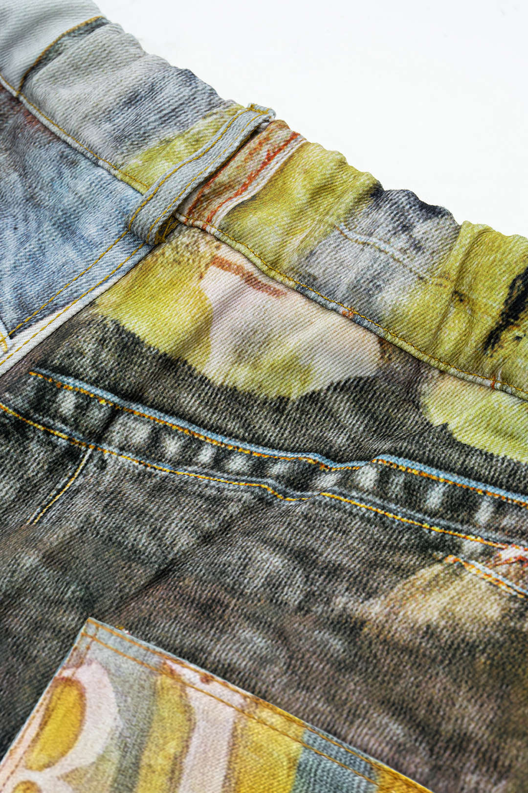 Plus Size Abstract Print High Waist Trousers - Image 5