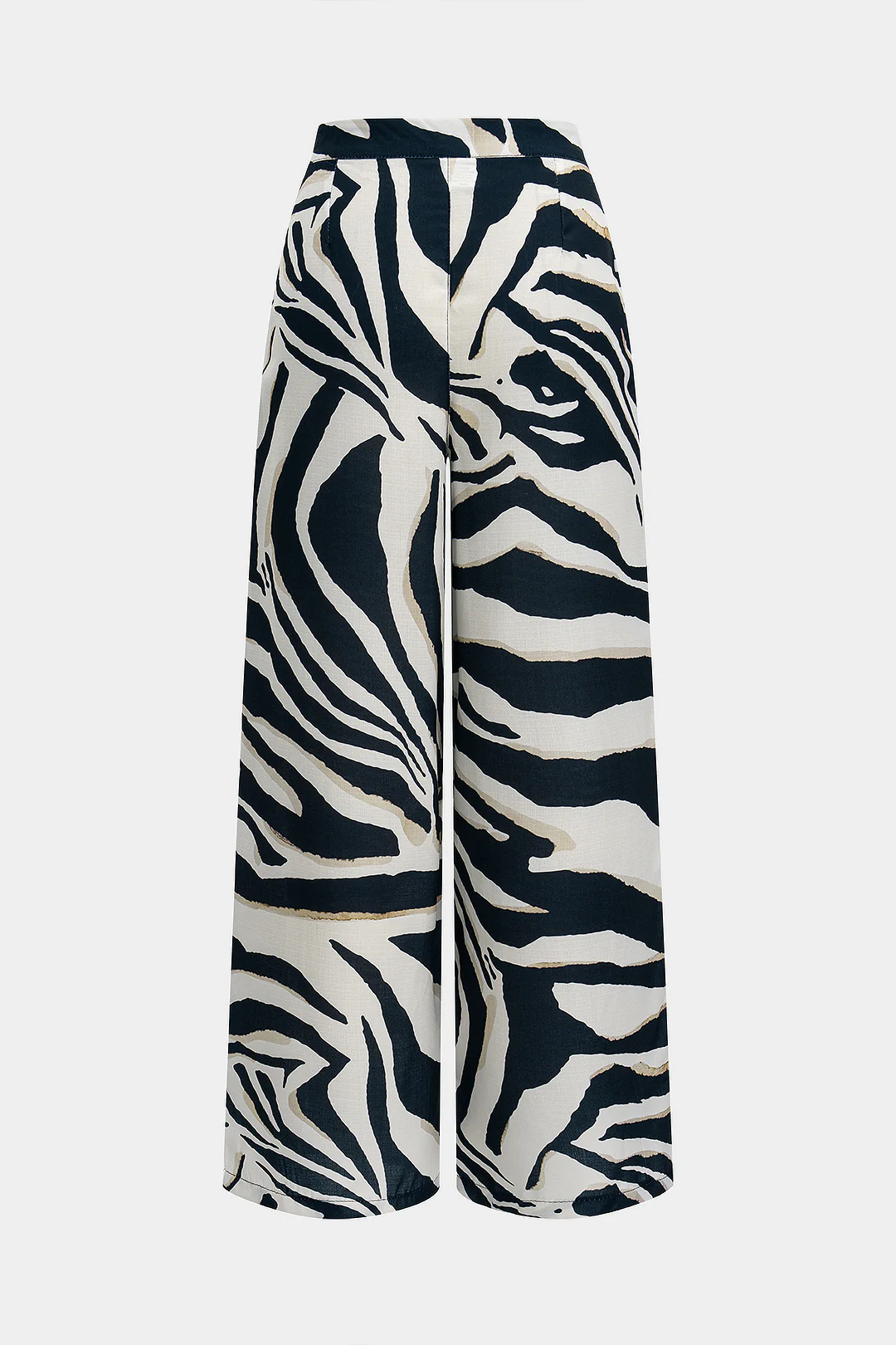 Contrast Stripe Print Trousers - Image 2