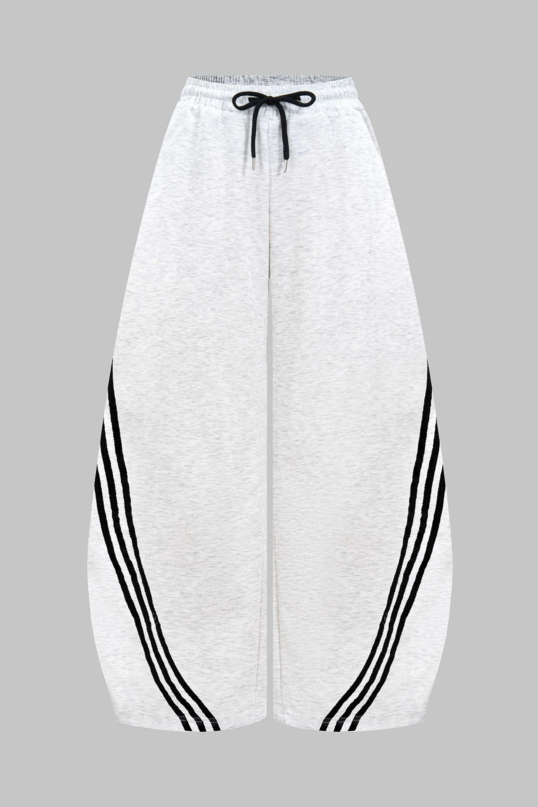 Contrast Tie-Up Barrel Trousers - Image 10