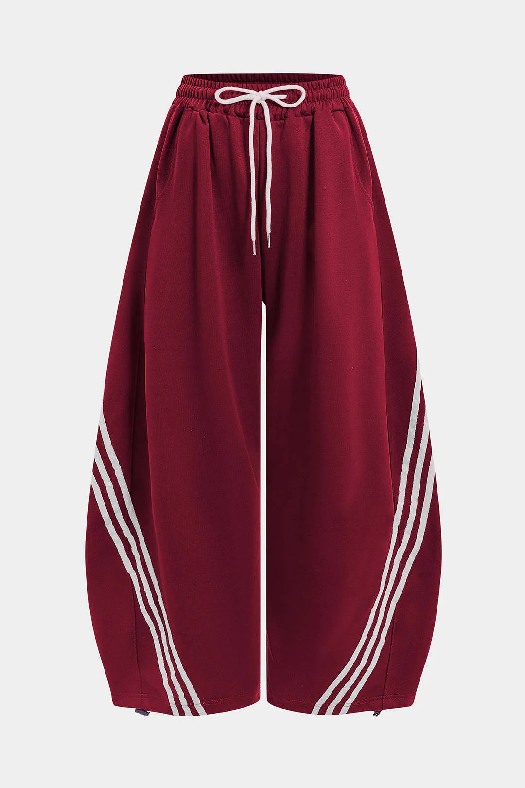 Contrast Tie-Up Barrel Trousers - Image 12