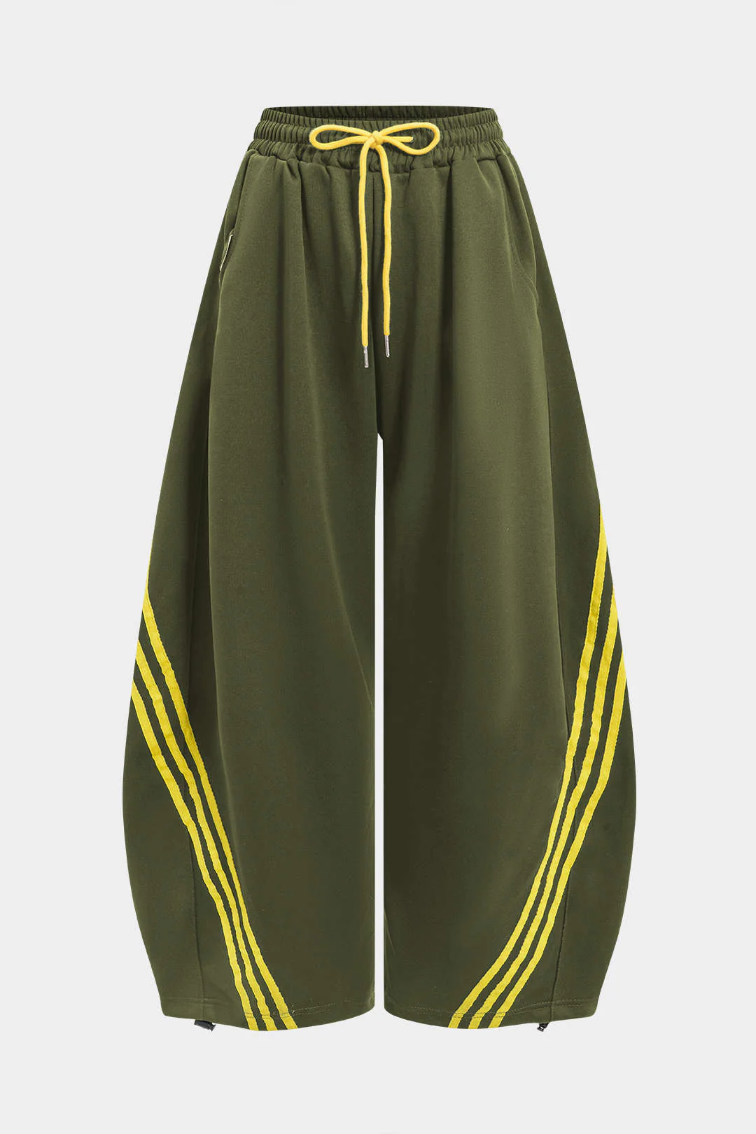 Contrast Tie-Up Barrel Trousers - Image 13
