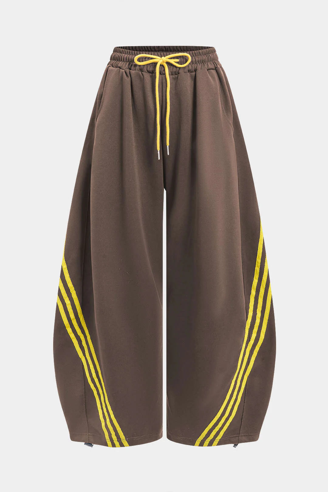 Contrast Tie-Up Barrel Trousers - Image 14