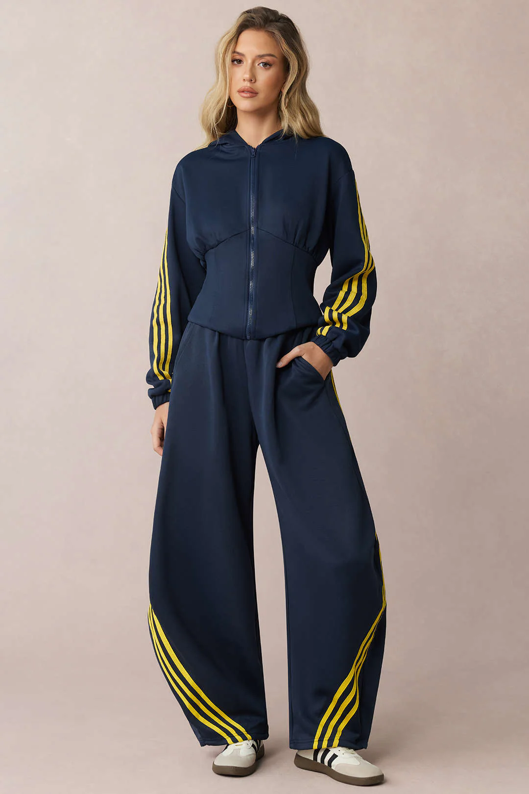 Contrast Tie-Up Barrel Trousers - Image 7