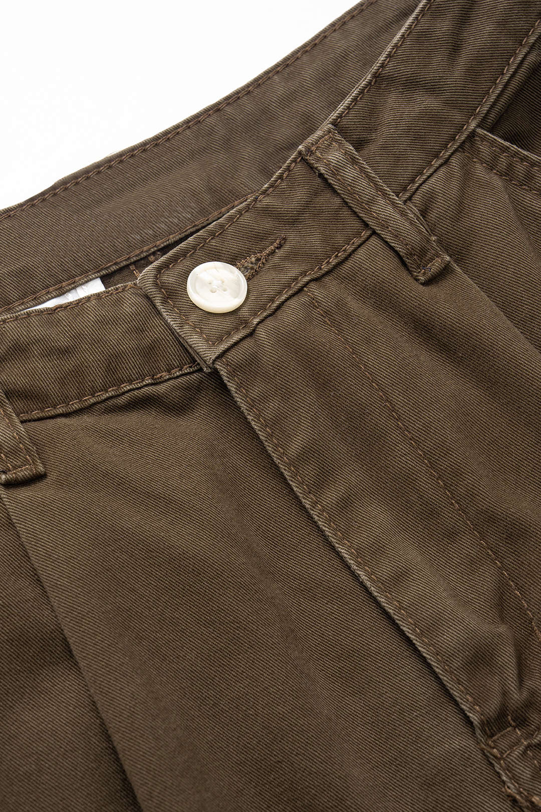 Denim Ruched Pocket Jeans - Image 3