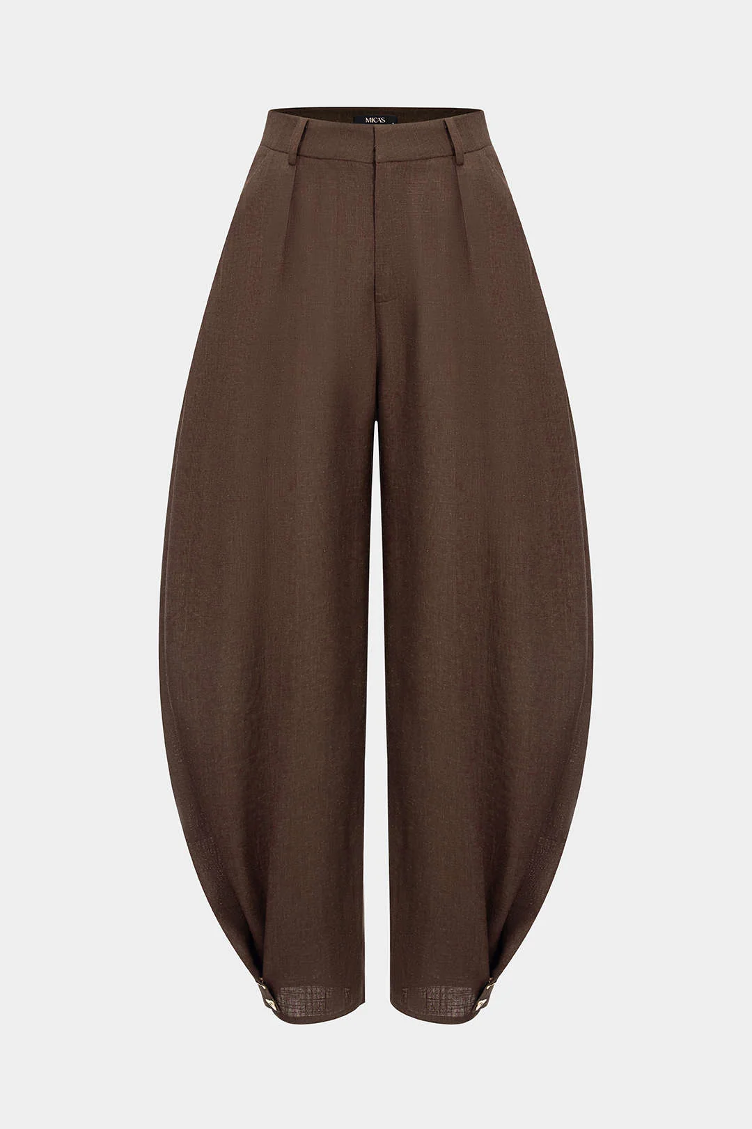 Linen Solid Barrel Trousers - Image 8