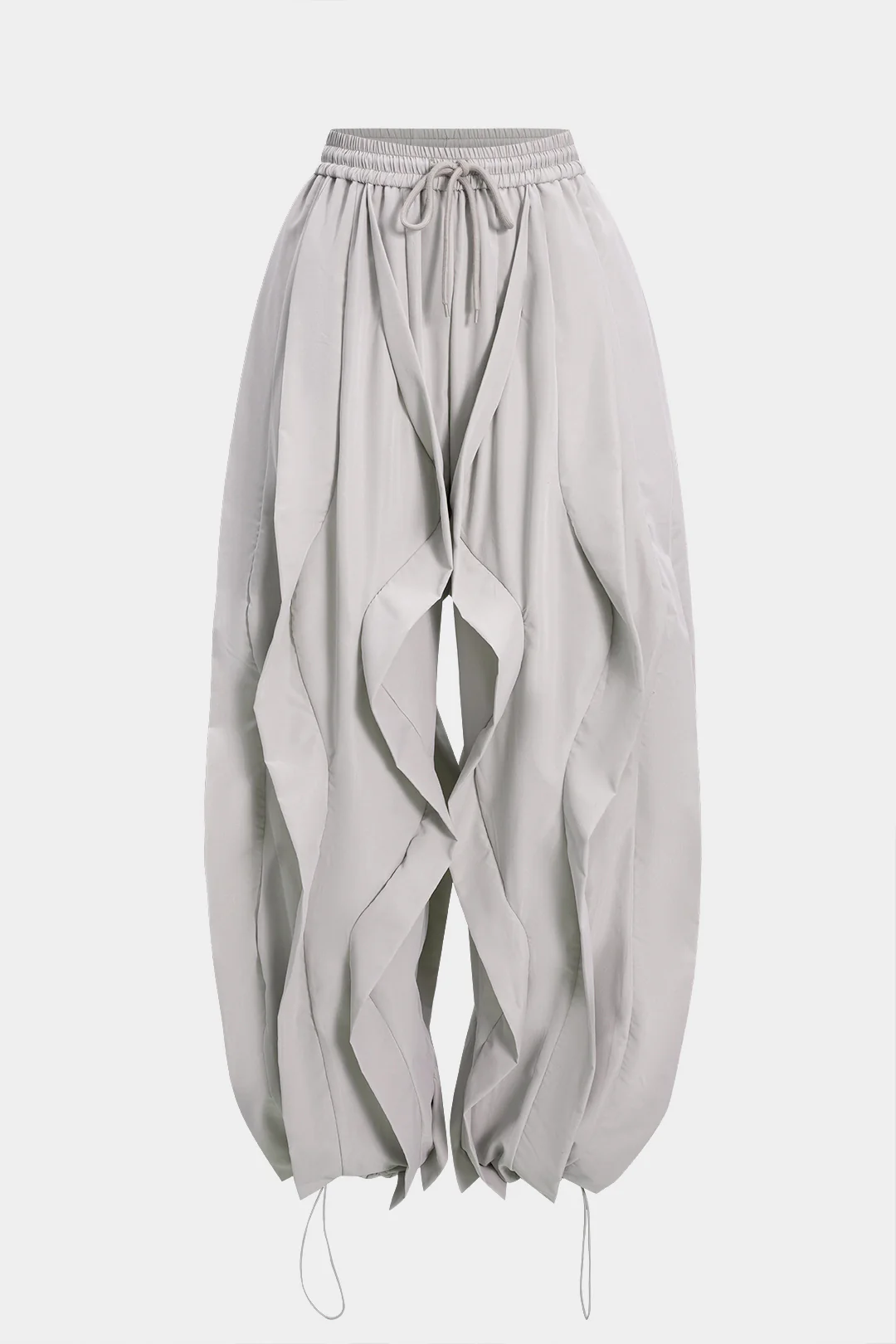 Drawstring Ruffle Trousers - Image 3