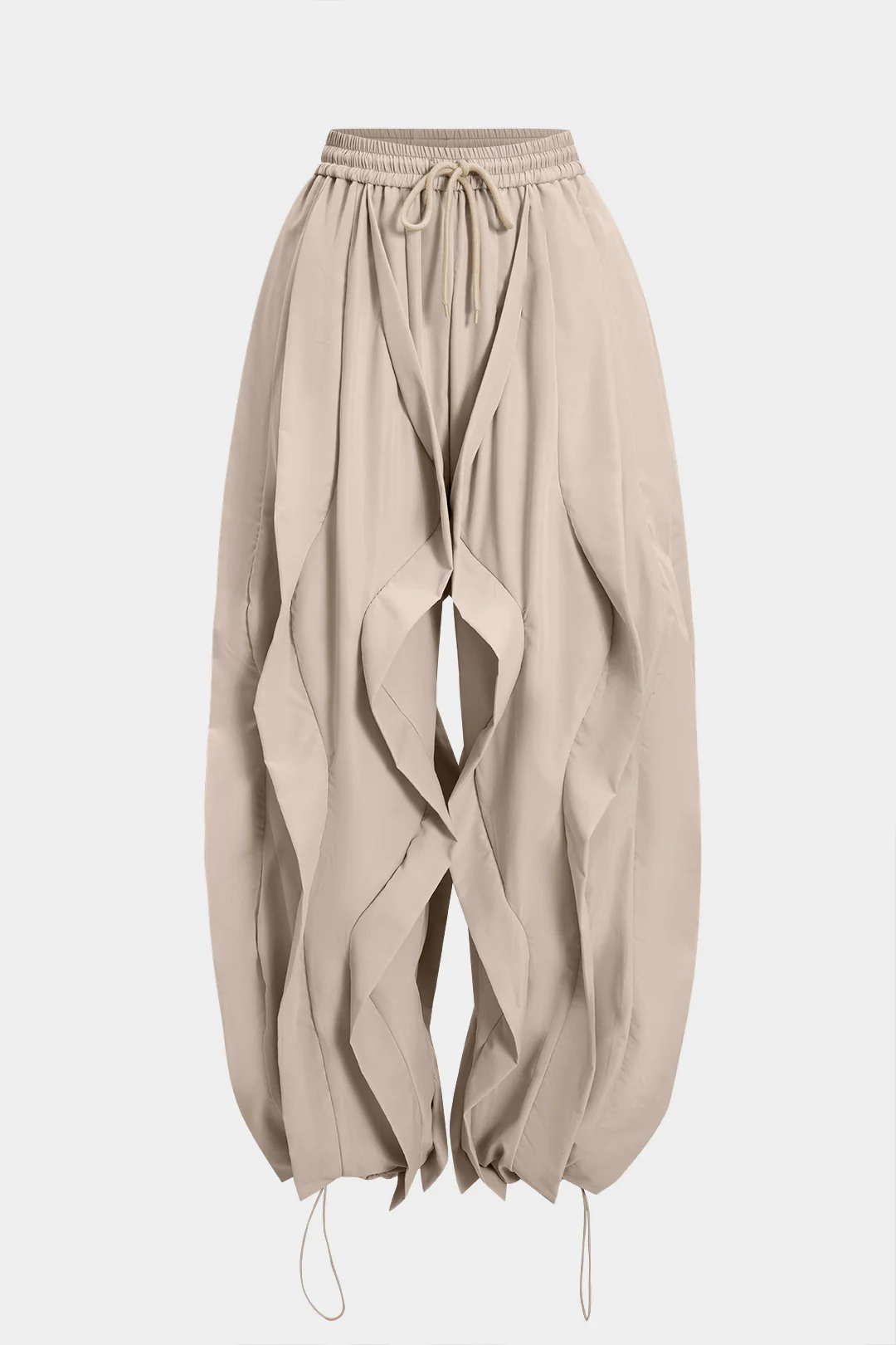 Drawstring Ruffle Trousers - Image 9