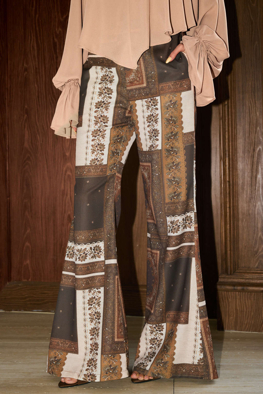 Bohemian Paisley Print Trousers - Image 2