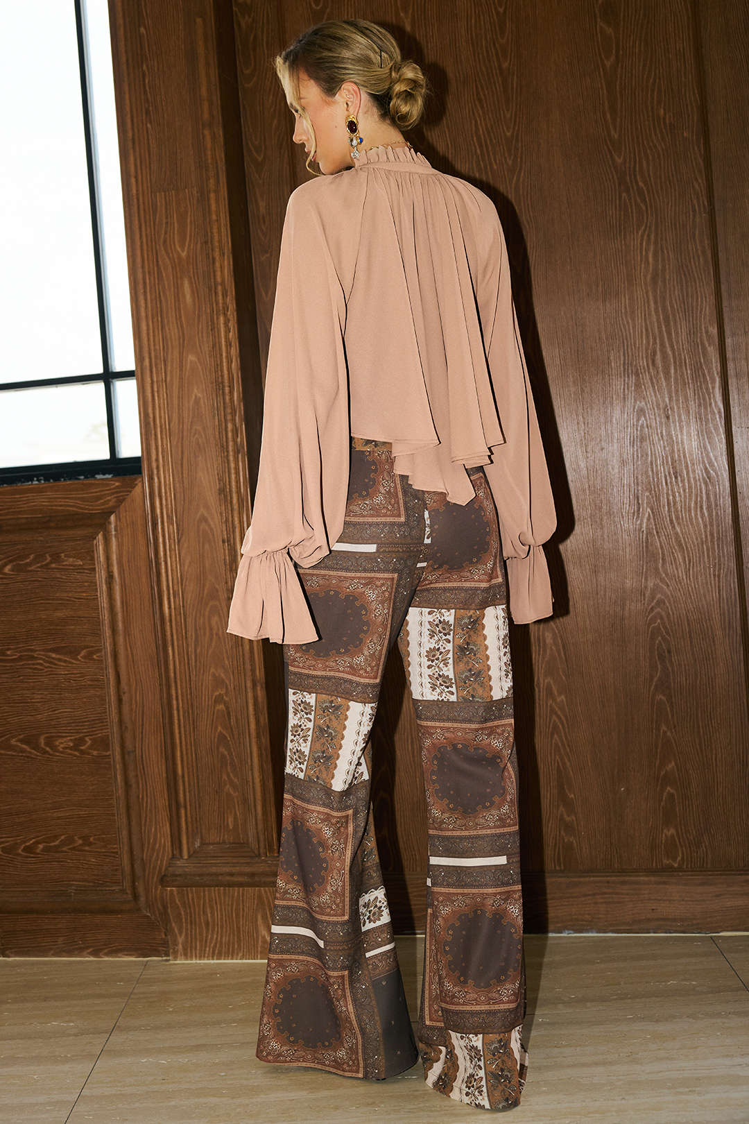 Bohemian Paisley Print Trousers - Image 5