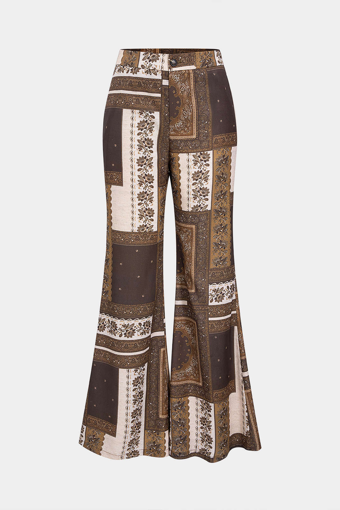 Bohemian Paisley Print Trousers - Image 6