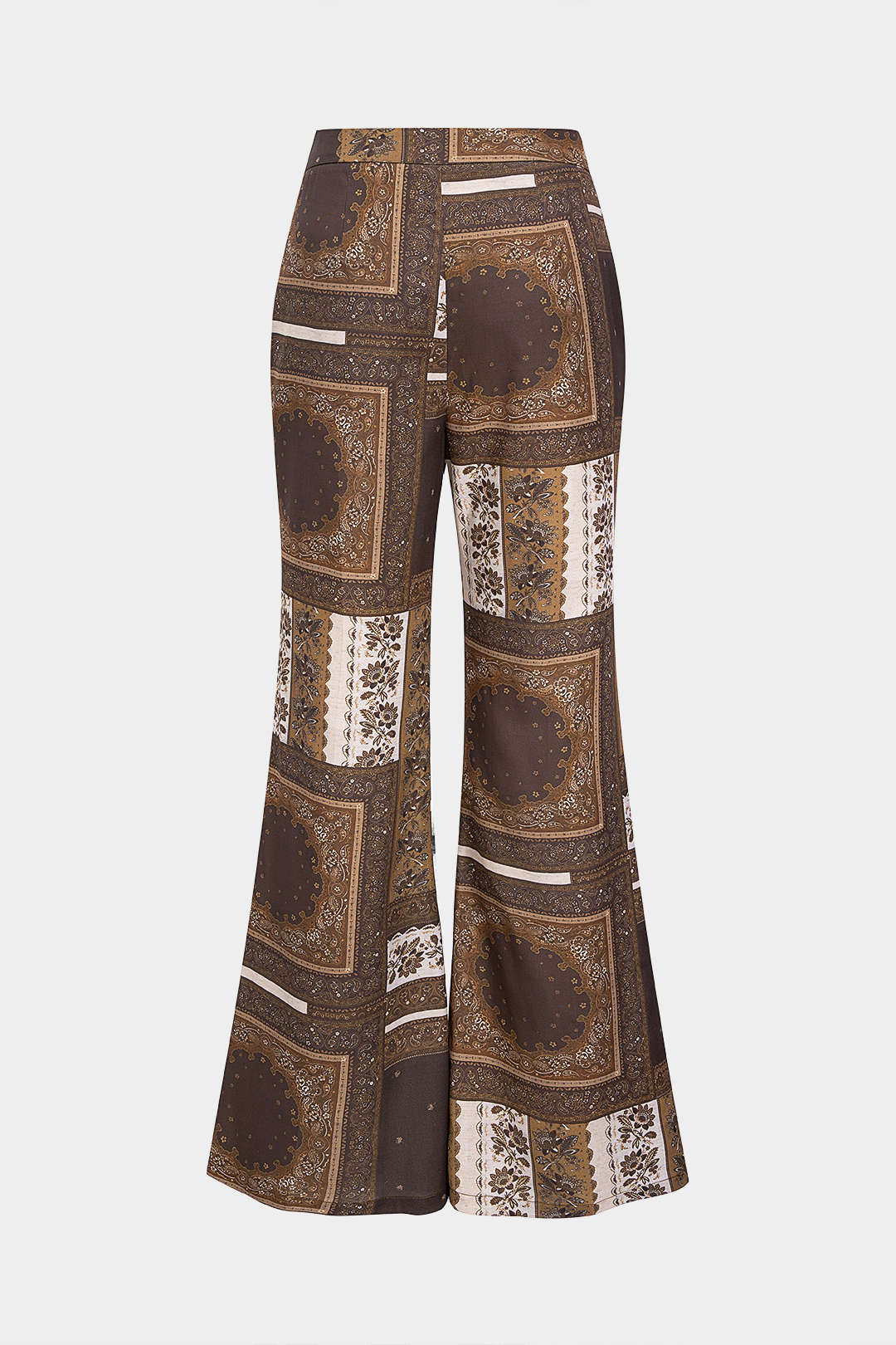 Bohemian Paisley Print Trousers - Image 7