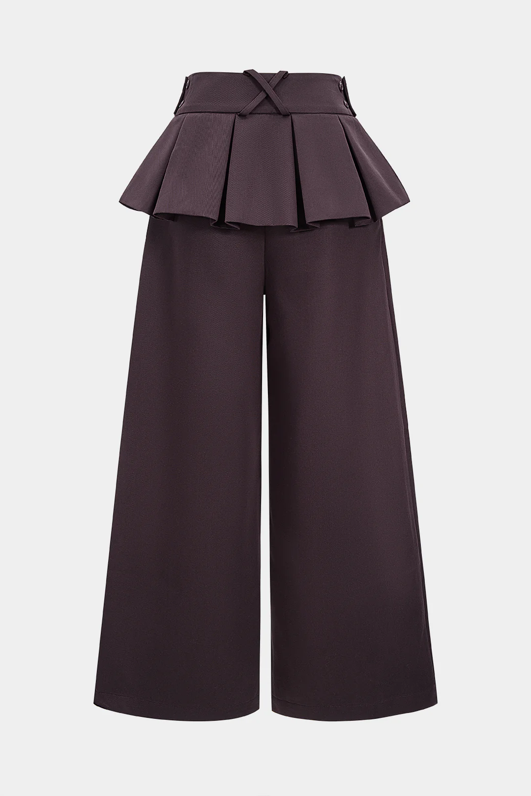 Pleated Wide Leg Trousers - Image 2