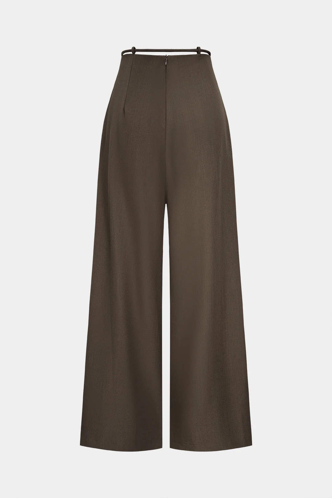 Drawstring High Waist Wide Leg Pants - Image 2