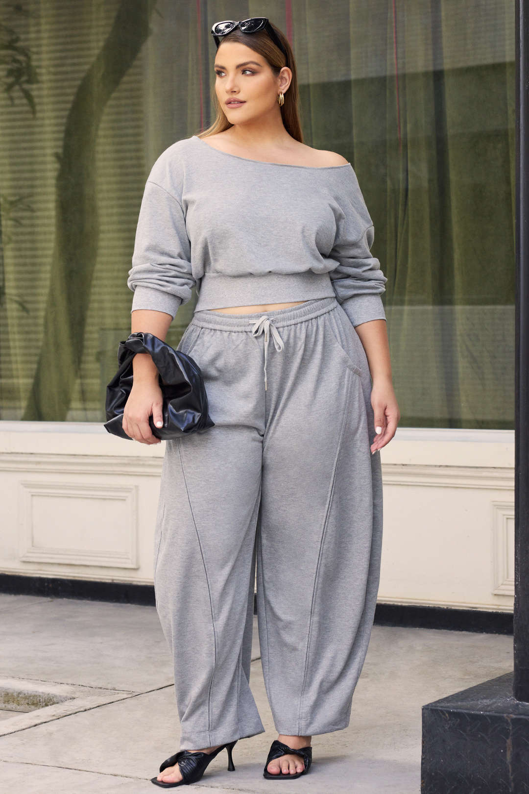 Plus Size Tie-Up Barrel Trousers - Image 4