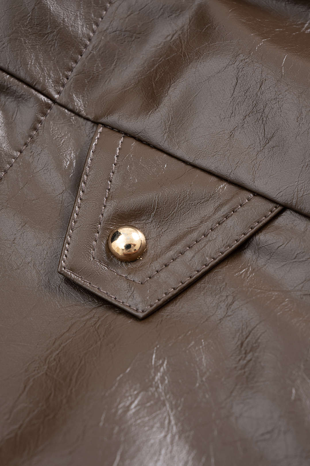 Faux Leather Tie-Up Lantern Trousers - Image 9