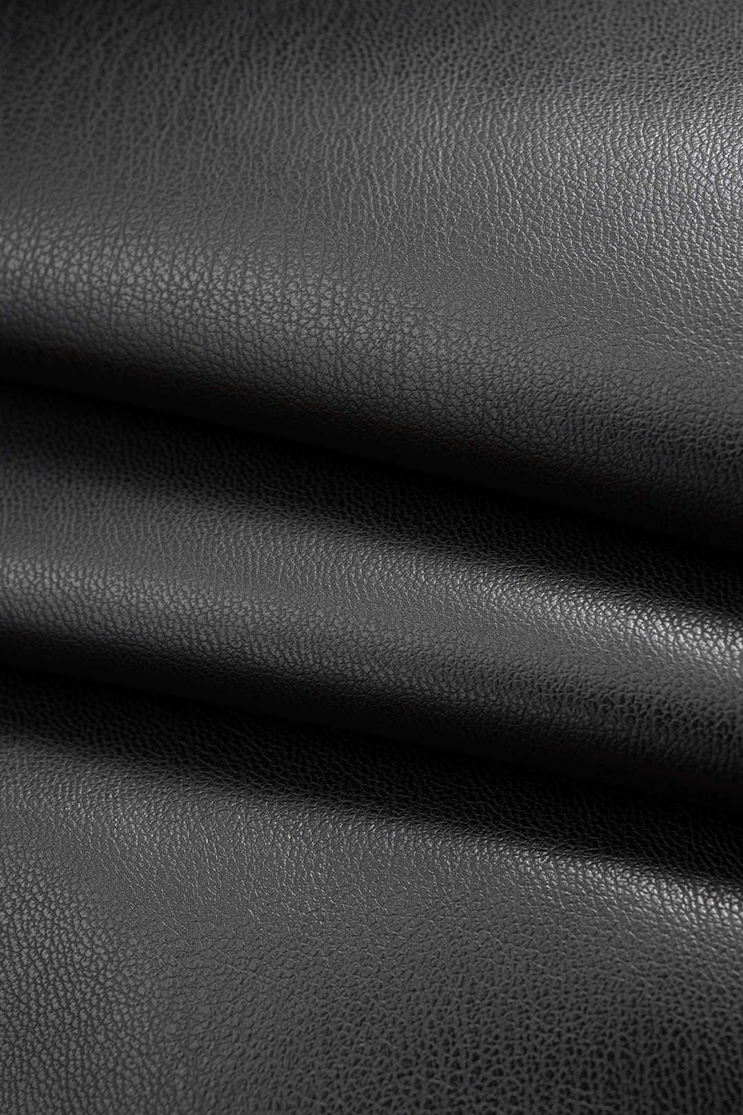 Faux Leather Shirred Waistband High Waist Trousers - Image 4