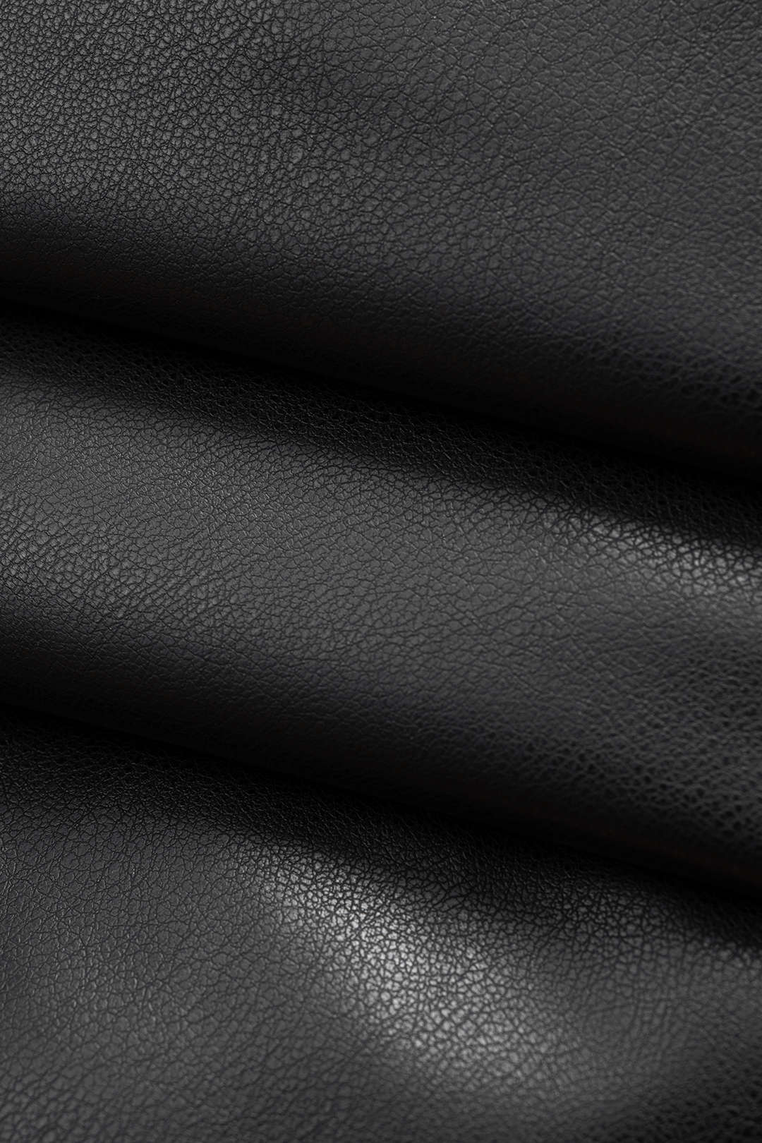 Faux Leather Metallic Zipper Hollow Out Ring Trousers - Image 4