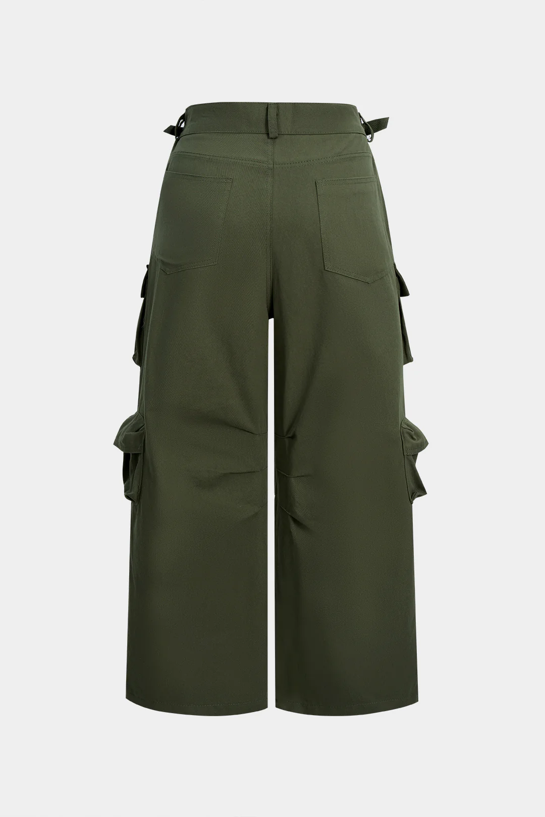 Plus Size Pocket Wide Leg Pants - Image 2