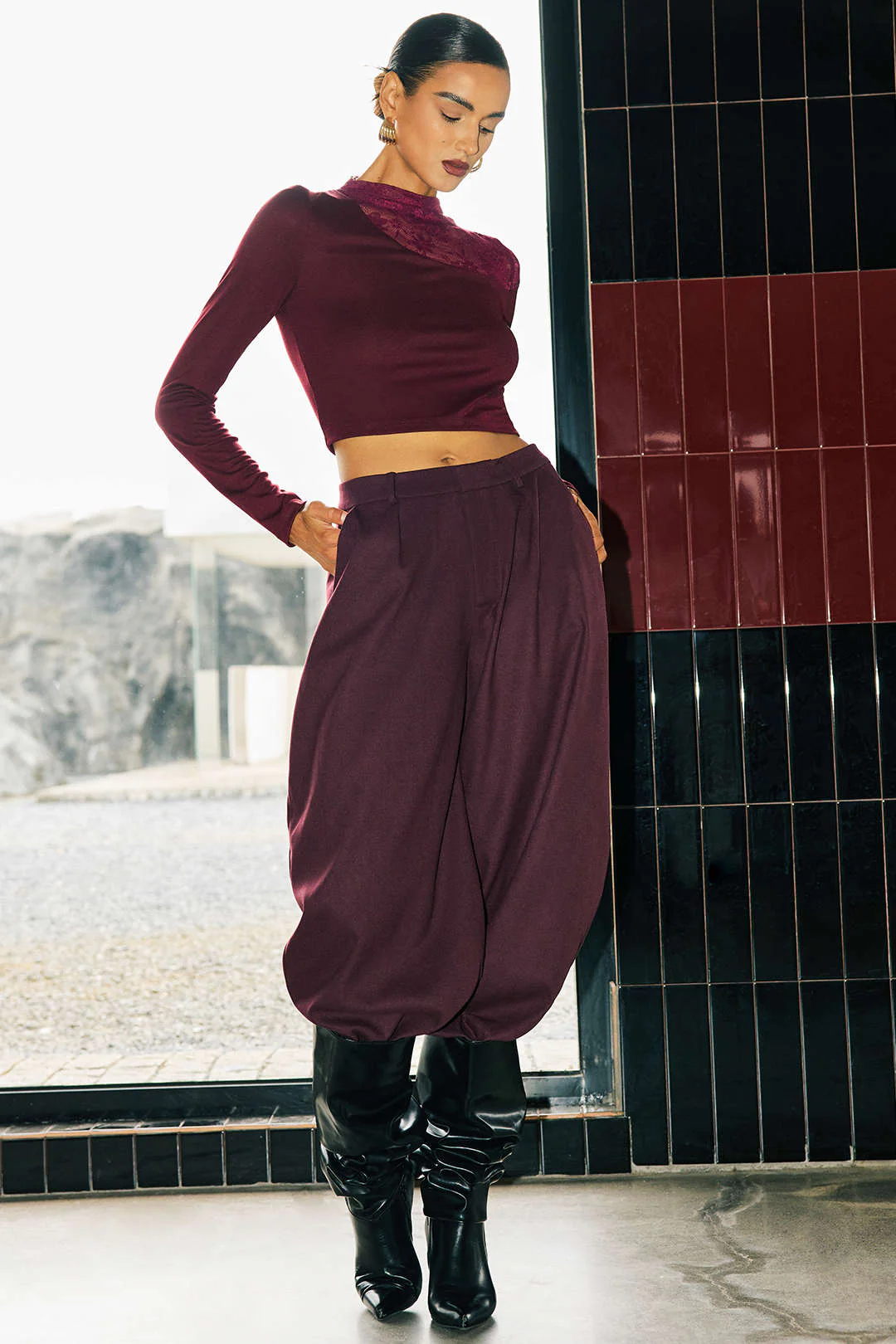 Pocket Ruched Pants - Image 3