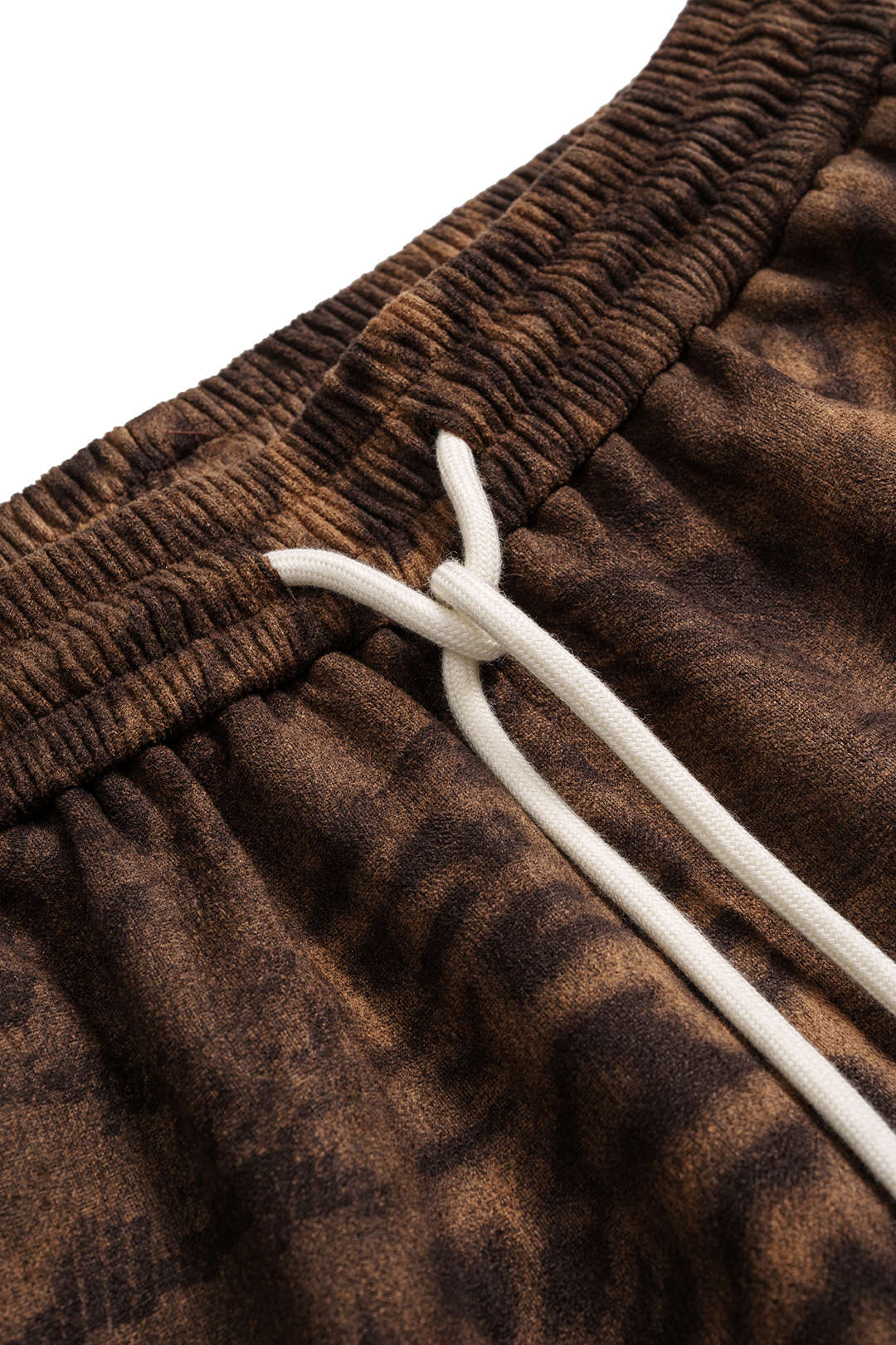 Suede Leopard Print Wide Leg Trousers - Image 3