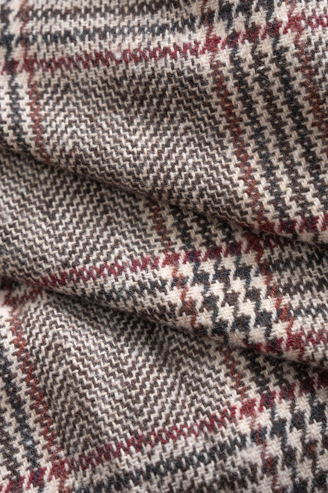 Houndstooth Print High Waist Trousers - Image 4