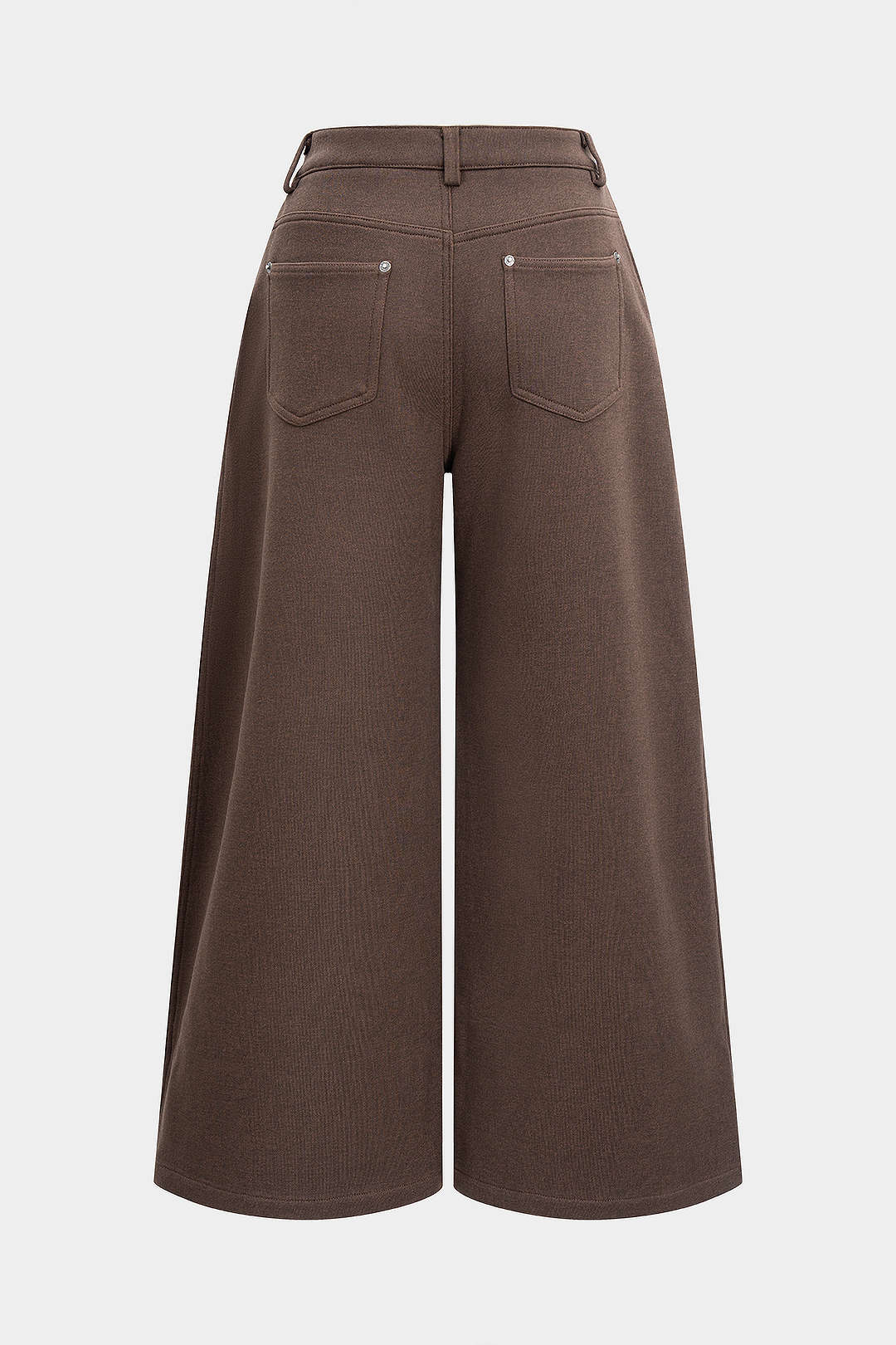 Solid Pocket Wide Leg Pants - Image 2