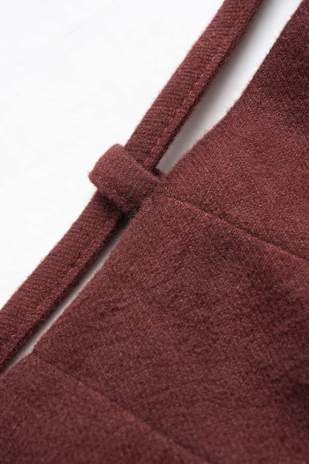 Ruched Tie-Up Zipper Wide Leg Pants - Image 3