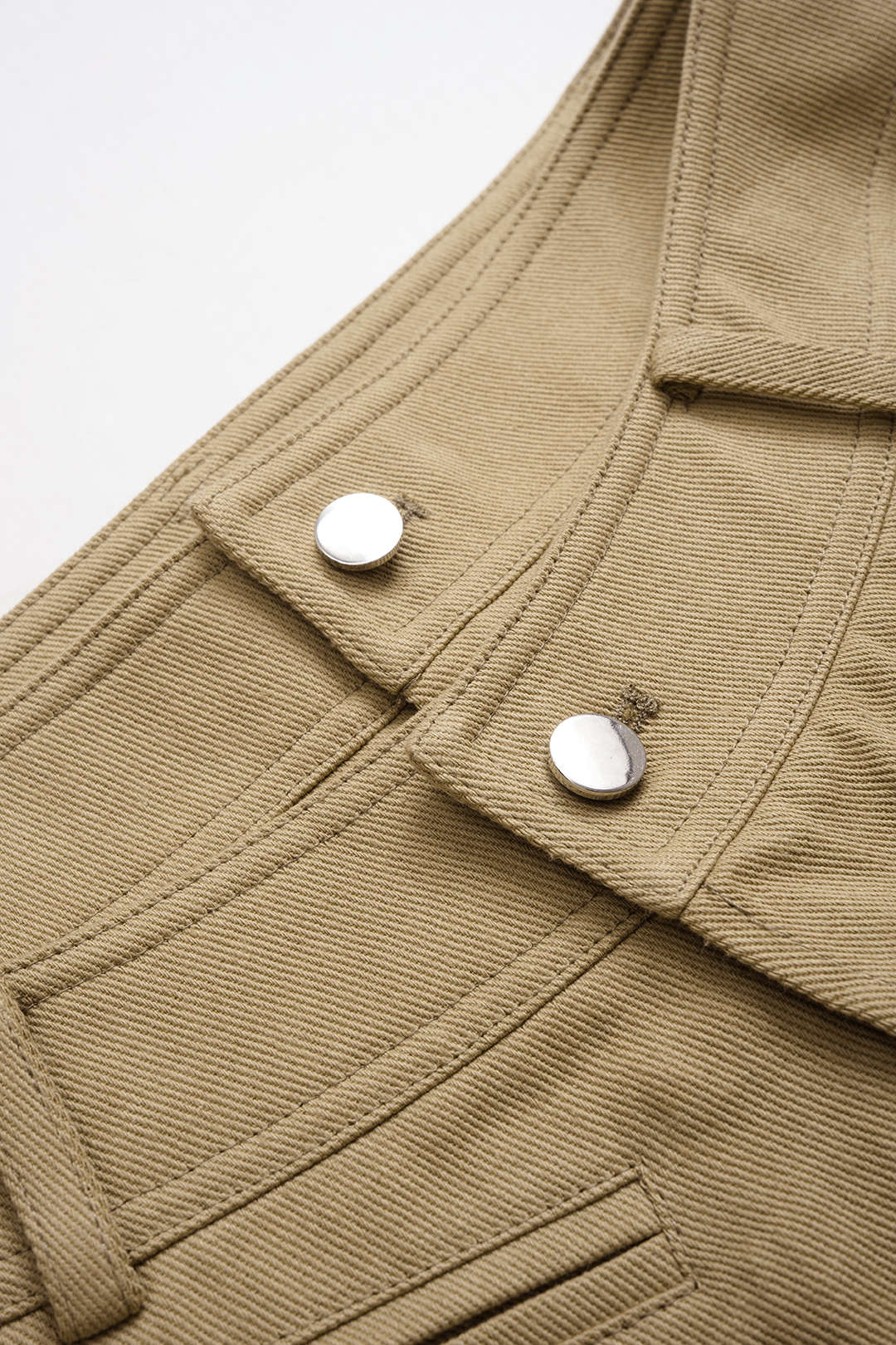 Double Waistband Cut Out Pocket Trousers - Image 5