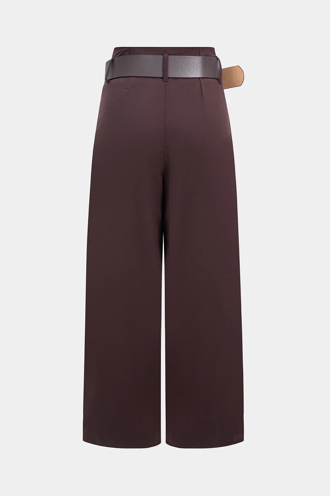 Ruched Belted Wide Leg Pants - Image 2