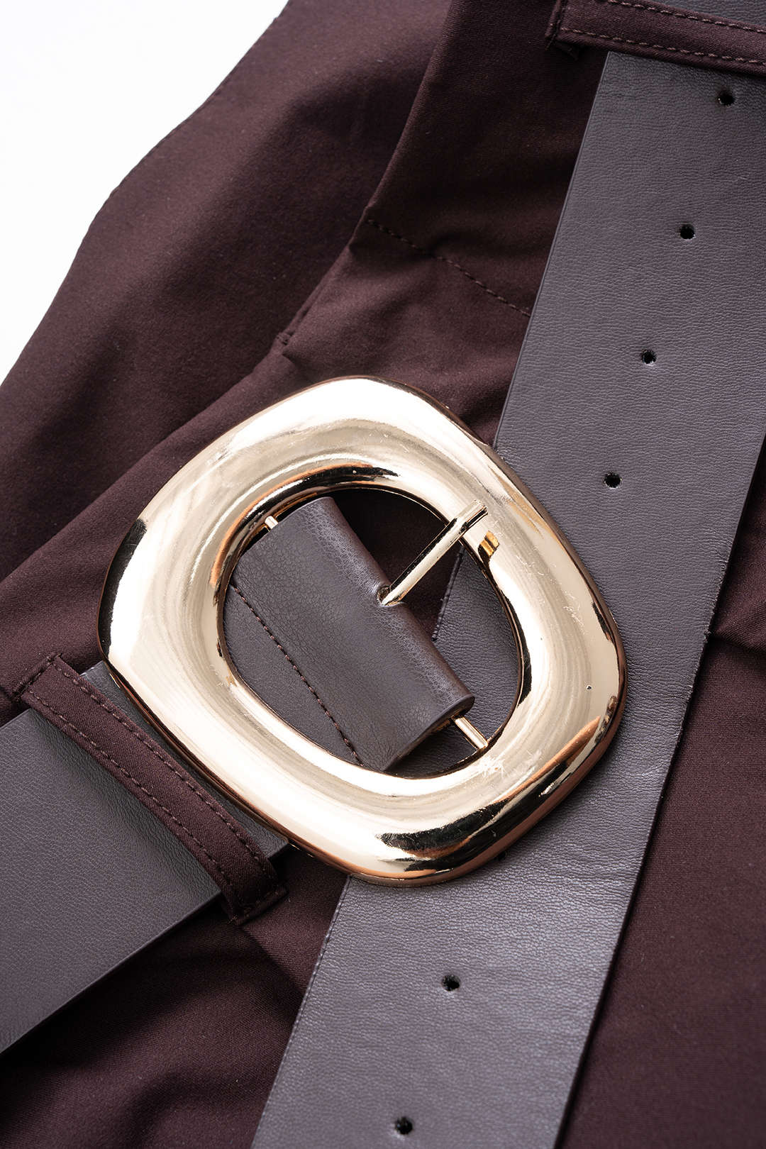 Ruched Belted Wide Leg Pants - Image 3