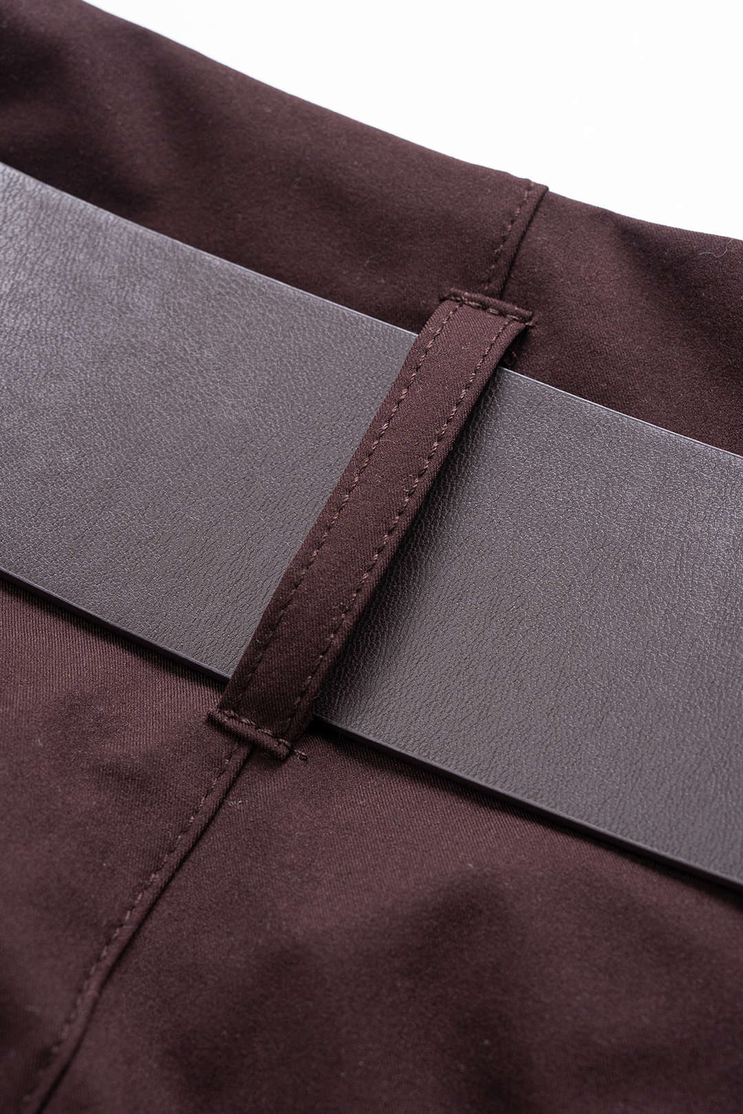 Ruched Belted Wide Leg Pants - Image 5
