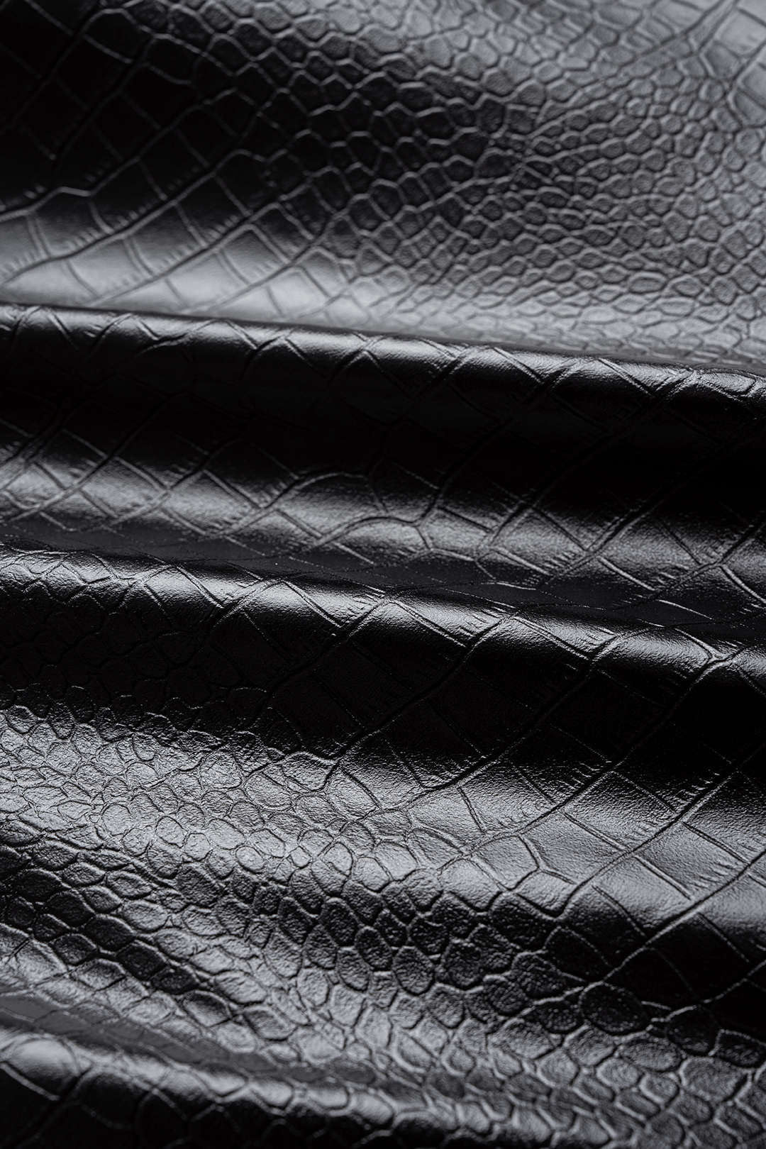 Crocodile Print Faux Leather High Waist Pants - Image 3