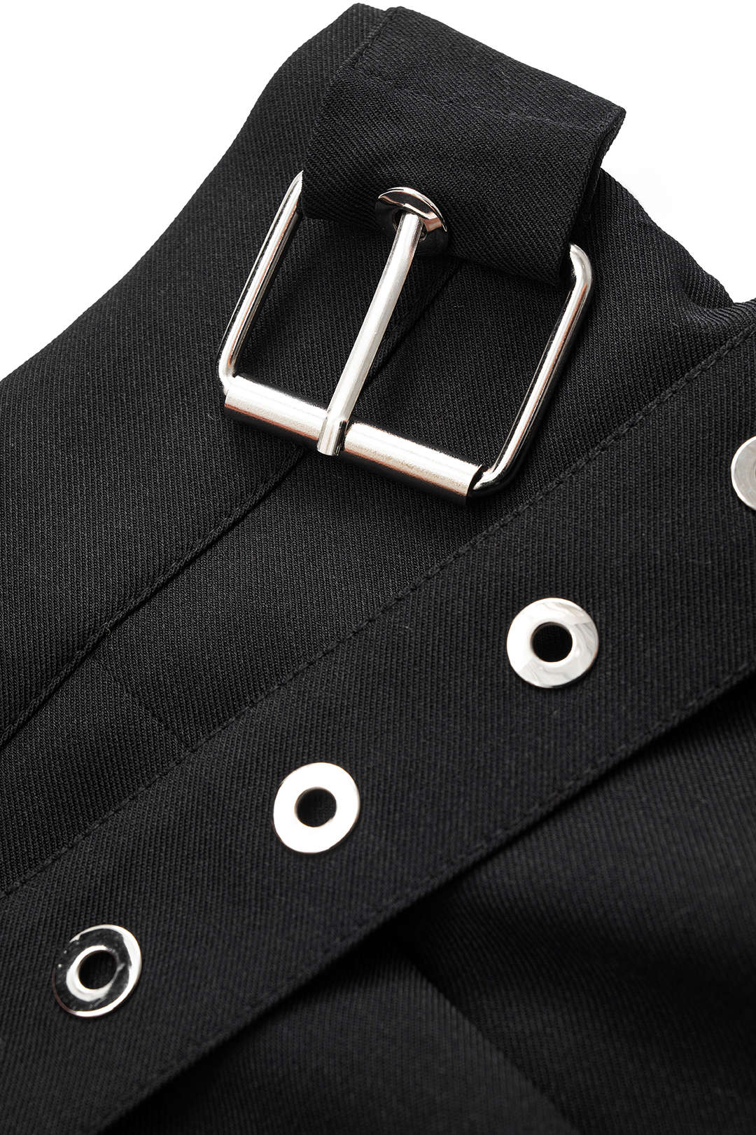 Belted Asymmetrical Straight Leg Pants - Image 3