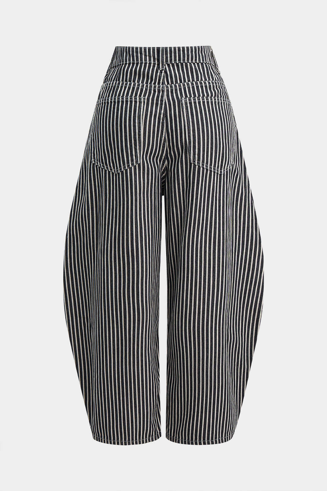 Stripes Print Barrel Pants - Image 2