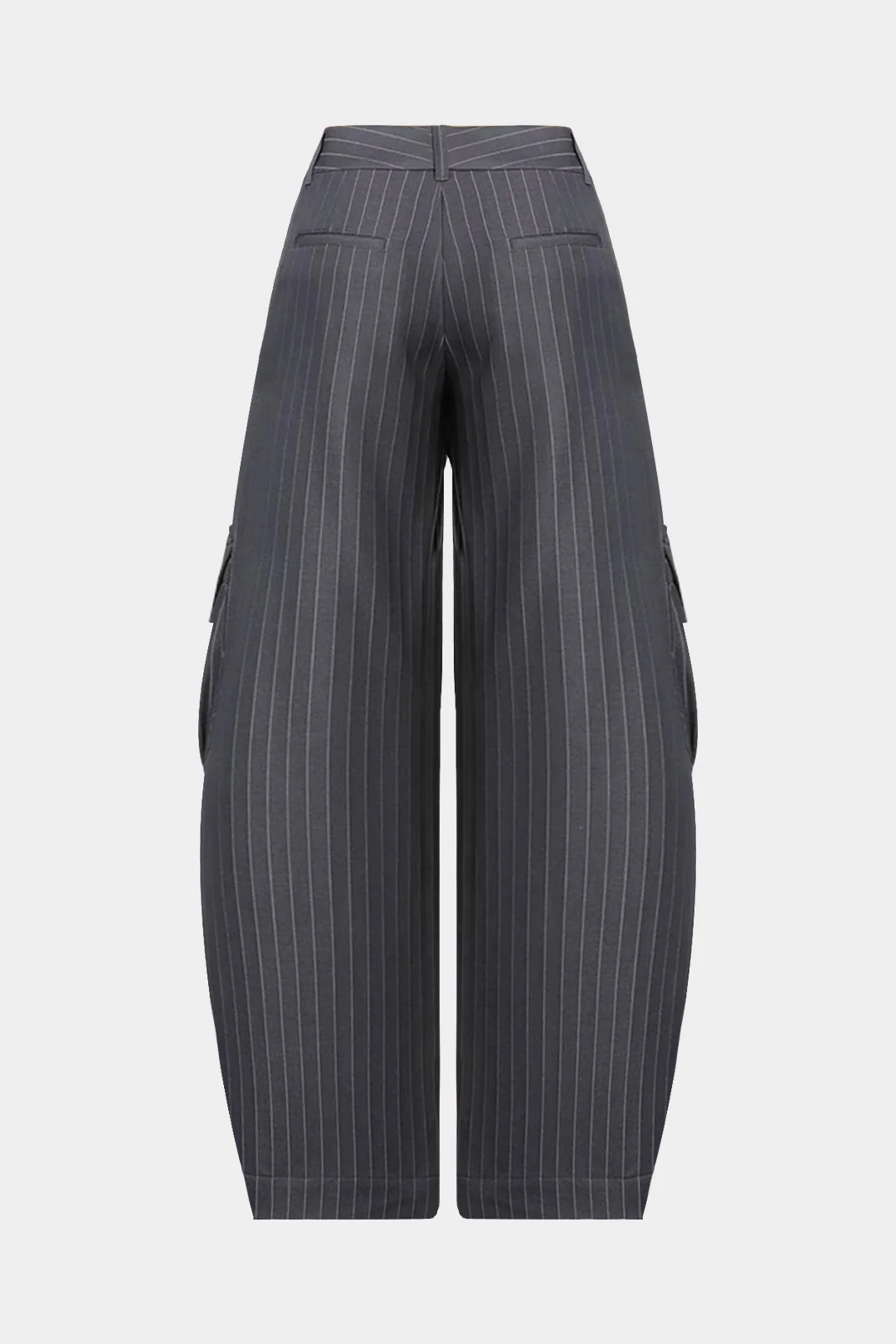 Stripes Print Pocket Wide-Leg Pants - Image 2