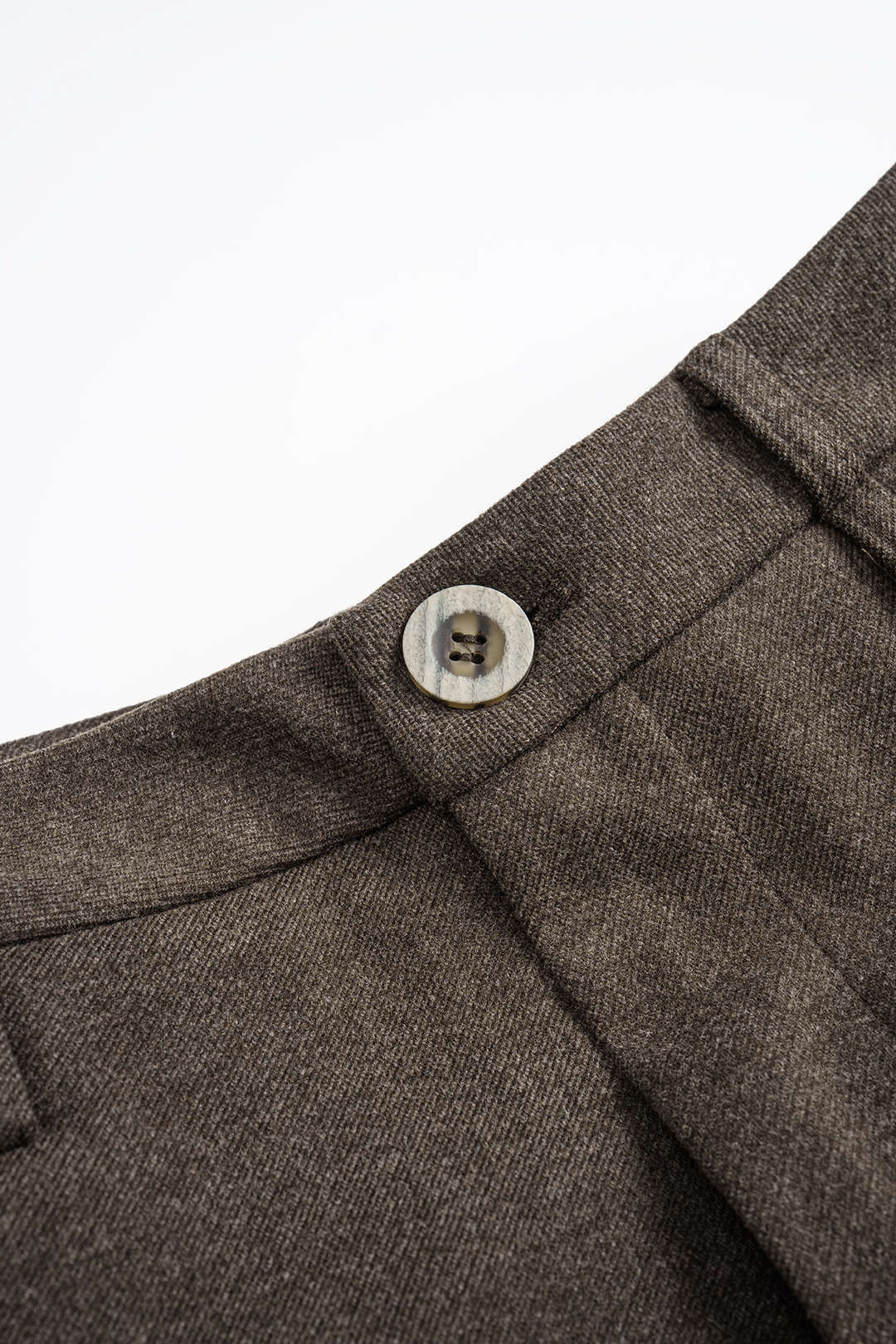 Solid Fake Pockets Straight Leg Zipper Pants - Image 3