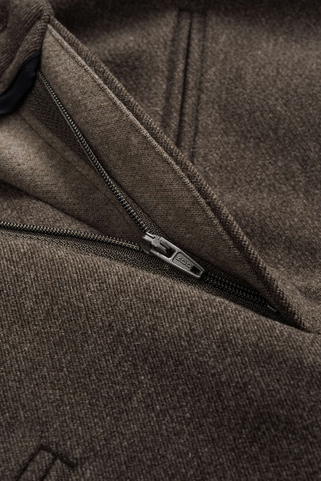 Solid Fake Pockets Straight Leg Zipper Pants - Image 4