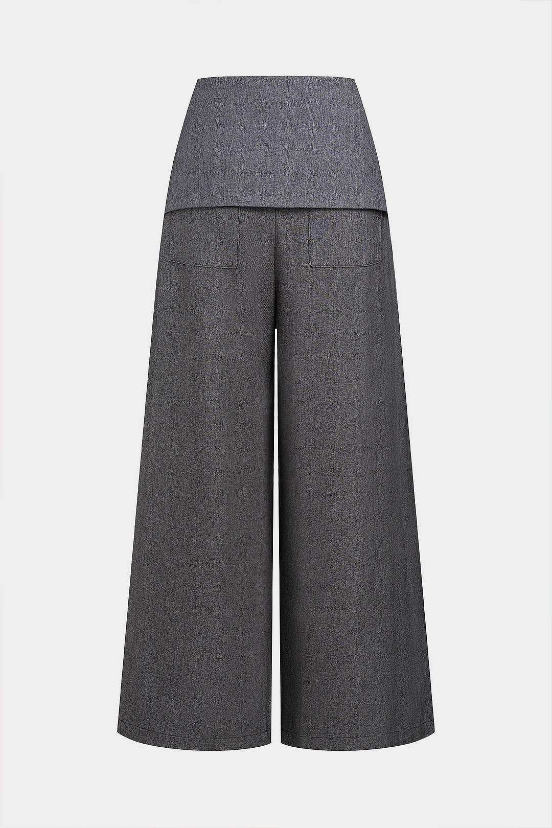 Asymmetrical High Waist Wide Leg Pants - Image 2