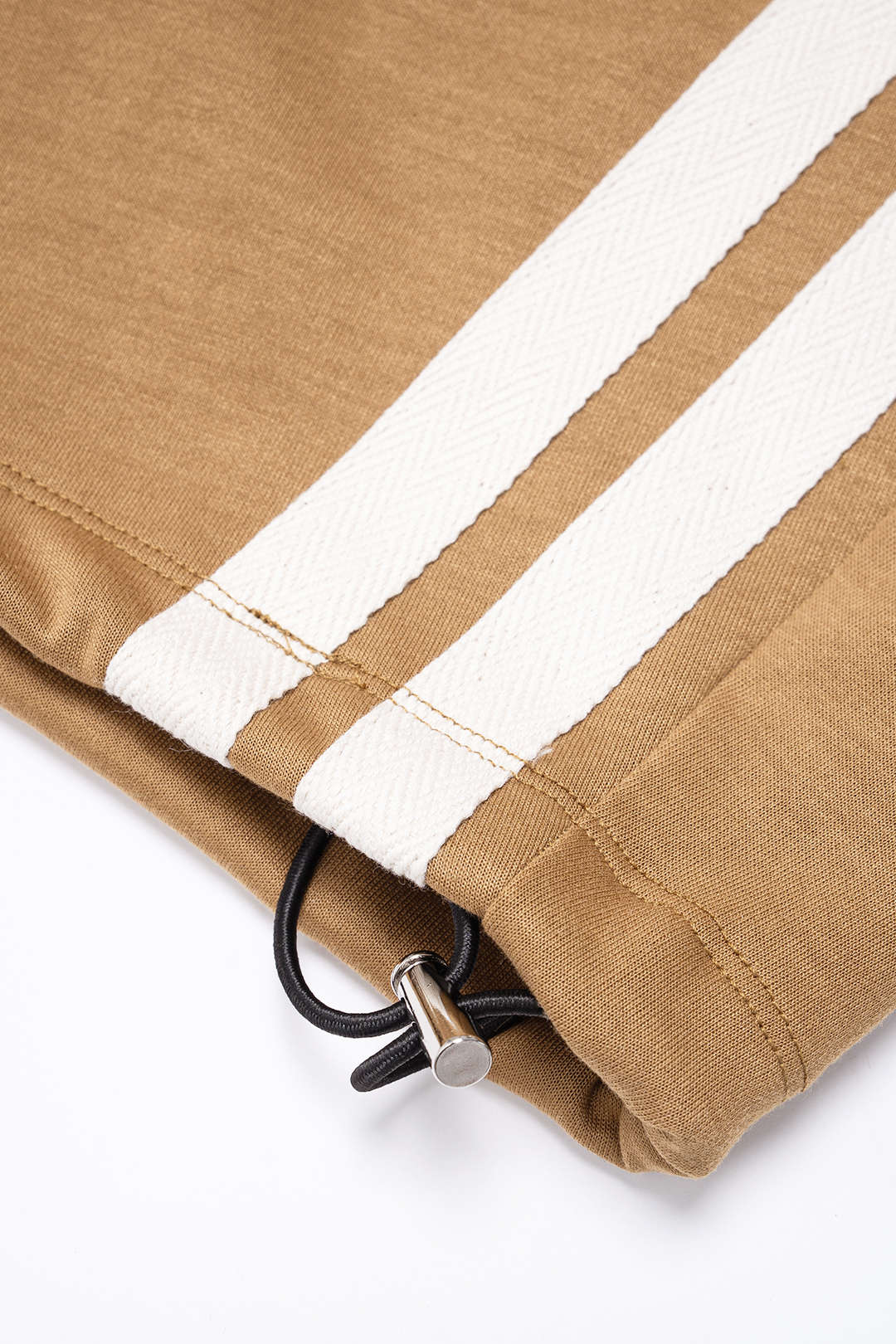 Contrast Side Stripes Drawstring Shirred Waistband Pants - Image 5