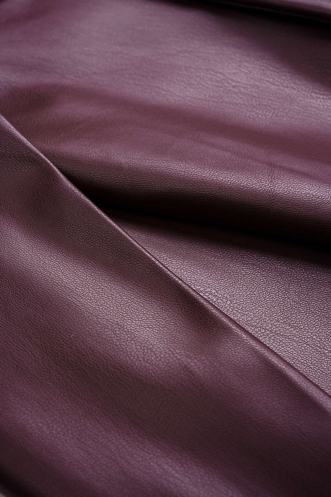 Faux Leather Belted Ruched Wide Leg Pants - Image 4